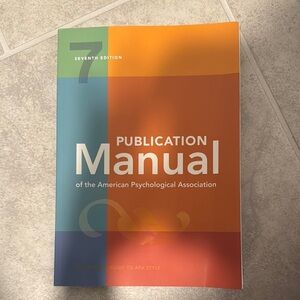 Publication Manual of the American Psychological Association